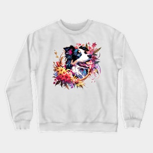 Border Collie Joyful Mothers Day Dog Mom Gift Crewneck Sweatshirt